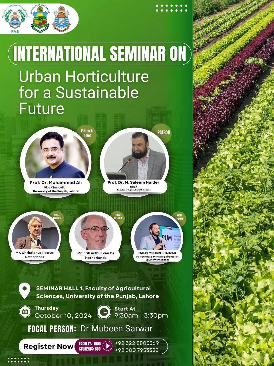 International seminar on Urban Horticulture for sustaiable future