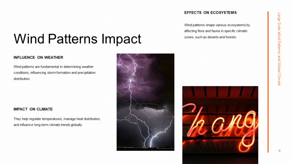 Large-Scale Wind Pattern and Their Impact on Global Climate